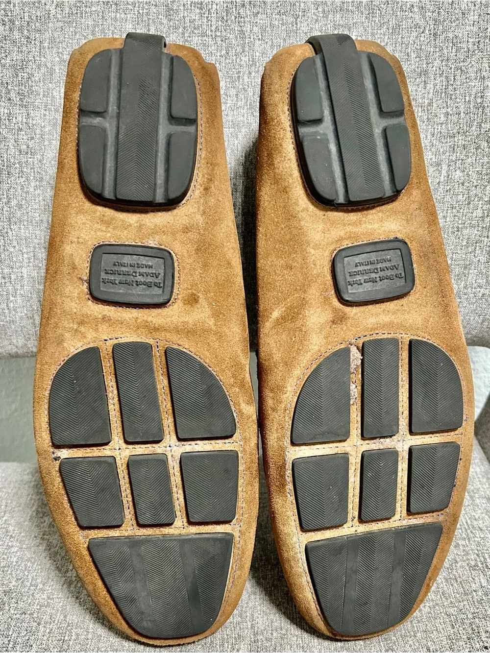 Brown Suede Penny Loafers for Men